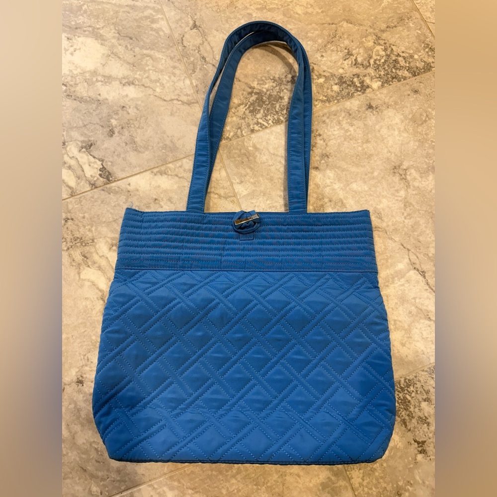 Vera Bradley Royal Blue Quilted Tote
